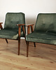 fotele Fotel 366 Chierowski lata 60 PRL. Zielony velur 6