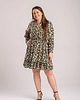 sukienki midi damskie Flowers Granat sukienka midi 5