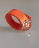 pierścionek z żywicy Pomarańczowy pierścionek z cyrkonią 5