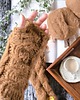 rękawiczki damskie Wełniane mitenki z alpaki z warkoczami LULLABY toffi 1