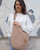 torby na ramię Sztruksowa torba worek Mocha Mousse 5