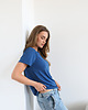 t-shirt damskie T-shirt Close merino granatowy 3