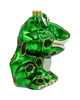 ozdoby choinkowe Bombka choinkowa: Żaba z uśmiechem: ciemnozielona 1