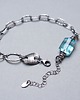 bransoletki wire wrapping Sztabka /blue sky /- bransoletka 1