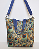 torby na ramię Torba hobo XXL - print pawie pióra 4