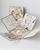 kartki scrapbooking 60 rocznica ślubu, diamentowe gody, exploding box, kartka 3d 2