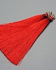 kolczyki chwosty Kolczyki chwosty Maxi boho /red - emerald/ długie 1