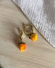 kolczyki z masy plastycznej Kolczyki Poziomki Handmade. Polimerowa masa 3