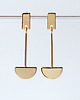 kolczyki pozłacane Kolczyki pozłacane Half Moon v Gold 1
