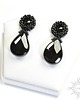 kolczyki swarovski Kol III, eleganckie kolczyki z onyksem, beading 1