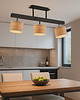 plafony Drewniana lampa sufitowa z regulowanymi kloszami HOLLYWOOD ECO 2