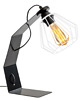 lampy stołowe Czarna lampa biurkowa stołowa nocna loftowa druciana KABUL LOFT 4