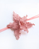 chokery Różowo - łososiowa orchidea - naszyjnik choker z koralików 1