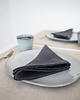 obrusy i serwetki Serwetka Lniana Heavy Linen Charcoal 2