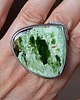pierścionki srebrne Pierścionek -chrom chalcedon xl- 4