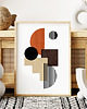 plakaty Plakat Beżowa geometria v3 3