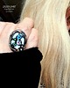 pierścionki - różne Pierścionek ze szkłem millefiori oryginalny wzór znakomity PREZENT handmade 5