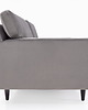 sofy i szezlongi Sofa HELSINKI szary welur, skandynawski design 7