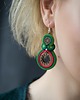 kolczyki soutache Zoey M - kolczyki etno, srebro 2