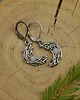 kolczyki wire wrapping Małe kolczyki księżyce kamień księżycowy wire wrapping 5