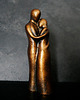 figurki i rzeźby Rzeźba z gipsu, Przytul Mnie, złota, wys. 14,6 cm 3