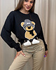 bluza bez kaptura damska Bluza Miś 3D 4