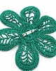 broszki Broszka kwiat ażurowa - zielona 4