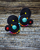 kolczyki soutache Kolorowe Lentinki- kolczyki soutache 2