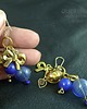 kolczyki szklane Kolczyki boho ze szkła weneckiego i mosiądzu oryginalny PREZENT handmade 6