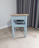 stołki Własnoręcznie malowany handmade taboret w pastelowych kolorach art deco 7