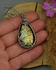 wisiory Duży wisior złoty labradoryt wire wrapping 2