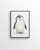 obrazy i plakaty do pokoju dziecięcego Plakat - Pingwinek 1