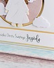kartki scrapbooking Pamiątka Chrztu Świętego dla dziewczynki, dla chłopca aniołek 4