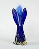 wazony Wazon kobaltowy, szkło Murano, włoski design, lata 60, produkcja: Włochy 1