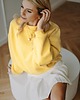 bluza bez kaptura damska Bluza Basic oversize żółta 3