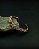 bransoletki wire wrapping Miedziana bransoleta cuff z różowym turmalinem 1