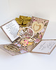kartki scrapbooking Rocznica ślubu, złote gody, exploding box, kartka 3d 2