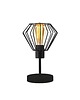 lampy stołowe Industrialna lampka stołowa do salonu z drucianym kloszem GALLE LOFT 2