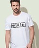 t-shirty męskie Koszulka męska biała z nadrukiem Biker 1