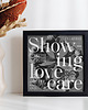 plakaty Showing love / Oryginalna grafika / poster print / plakat 1