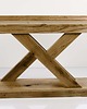 regały i półki Konsola Dębowa Loft Drewno Lite 125  cm  SKD-259 3