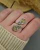 pierścionki - różne Pierścionek regulowany cytryn wire wrapping 3