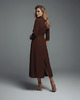 sukienki maxi damskie Długa sukienka kopertowa - SUK172 brąz 3