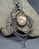 wisiory Kwarc z rutylem naszyjnik wire wrapping "Lusutien" 1