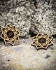 kolczyki drewniane Drewniane kolczyki MANDALA  Aniegre 1