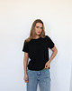 t-shirt damskie T-shirt Close merino czarny 1