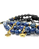 bransoletki z kamieni naturalnych Lapis lazuli, sodalit, dumortieryt / trzecie oko / bransoletka 3