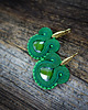 kolczyki soutache Zielone  kolczyki soutache 1