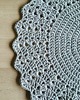 obrusy i serwetki Okrągła serwetka handmade ze sznurka bawełnianego 3
