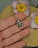 wisiory Mały wisiorek labradoryt wire wrapping 4